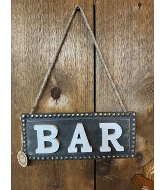 Bar Hanging Wooden Sign 14X6