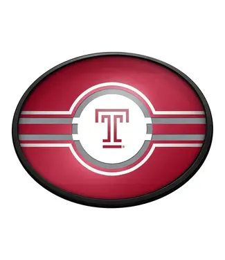 NCAA Temple University Owls: Oval Slimline Lighted Wall Sign