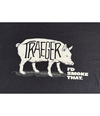 TRAEGER Traeger Black short sleeved "I'd Smoke That" Large T-shirt