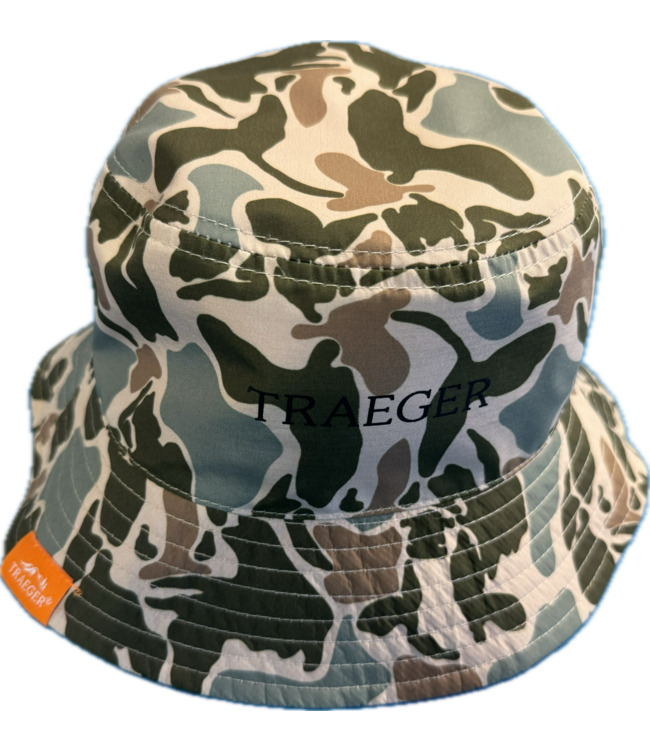 Traeger Reversible Camo & Orange Bucket Hat - RR Games