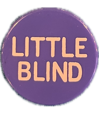 Little Blind  - Blue or Purple 1 1/4" Button For Poker Game