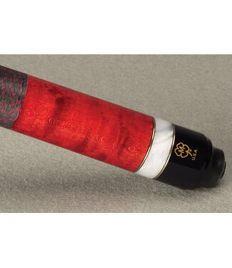 McDermott G208 McDermott Red White and Black Cue Stick upgraded with an i-Pro Slim Shaft