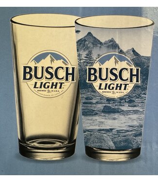 2 Pack of Busch Light 16oz Pint Glasses