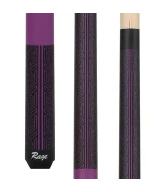 RAGE RG117 Rage Matte Purple Galaxy Wrapless Cue Stick