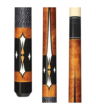 Players HC04 Energy By Players Black & Maple Cue With Black/White Linen Wrap
