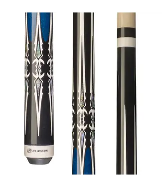 Players Players G-4113 Black & Blue Wrapless Cue  Stick