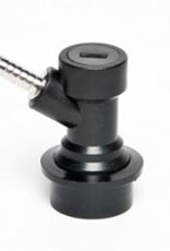 Black Liquid Disconnect Ball lock, with Barb
