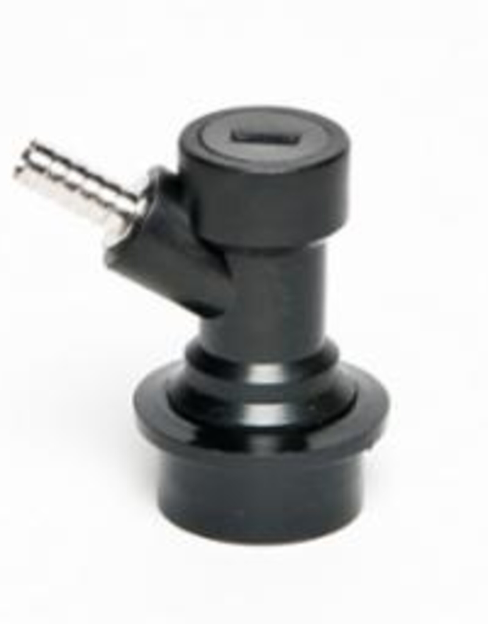 Black Liquid Disconnect Ball lock, with Barb