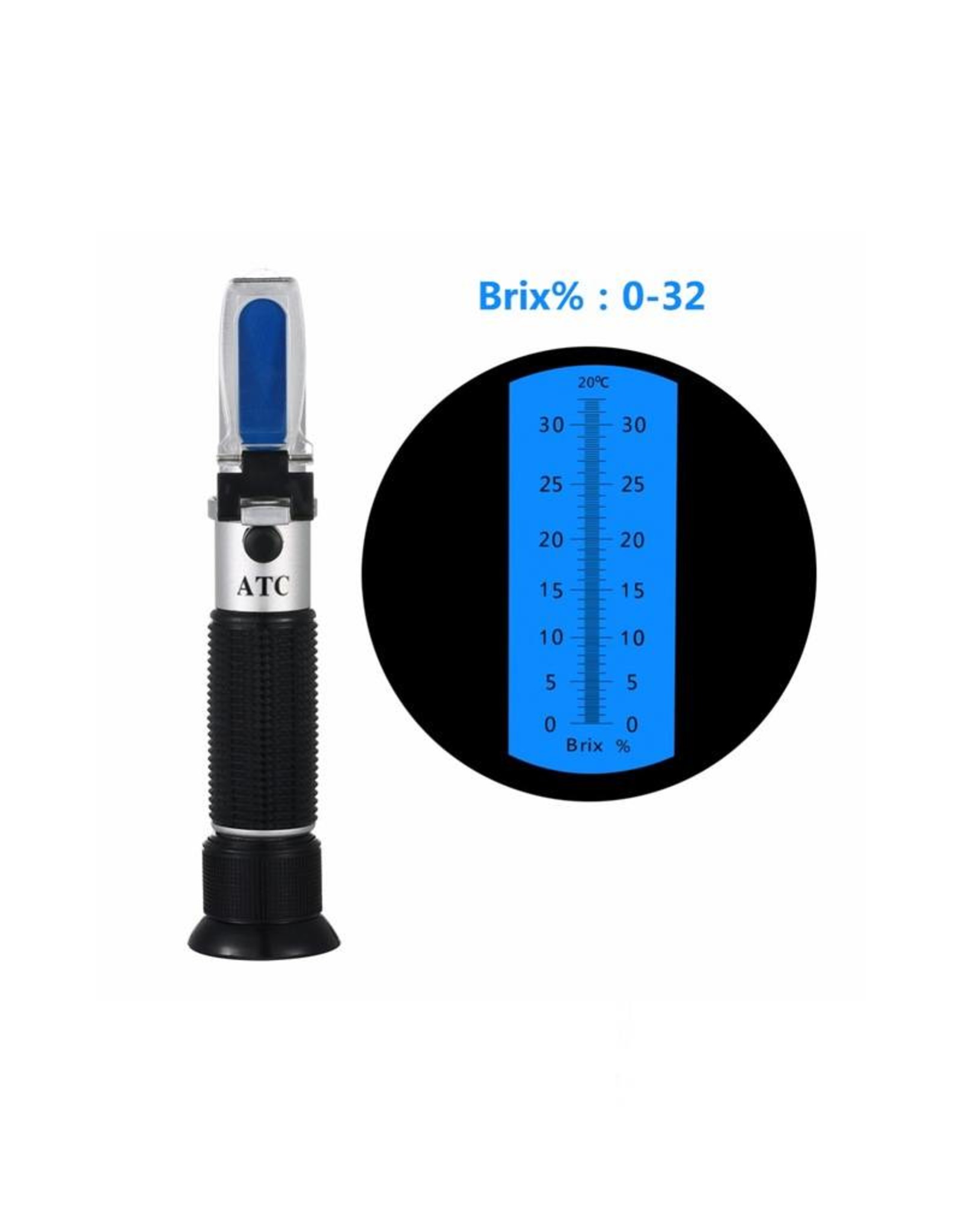 0-32% Homebrew Beer and Wine making Details about   Brix Refractometer 