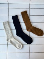 Rototo Cotton and Wool Ribbed Sock