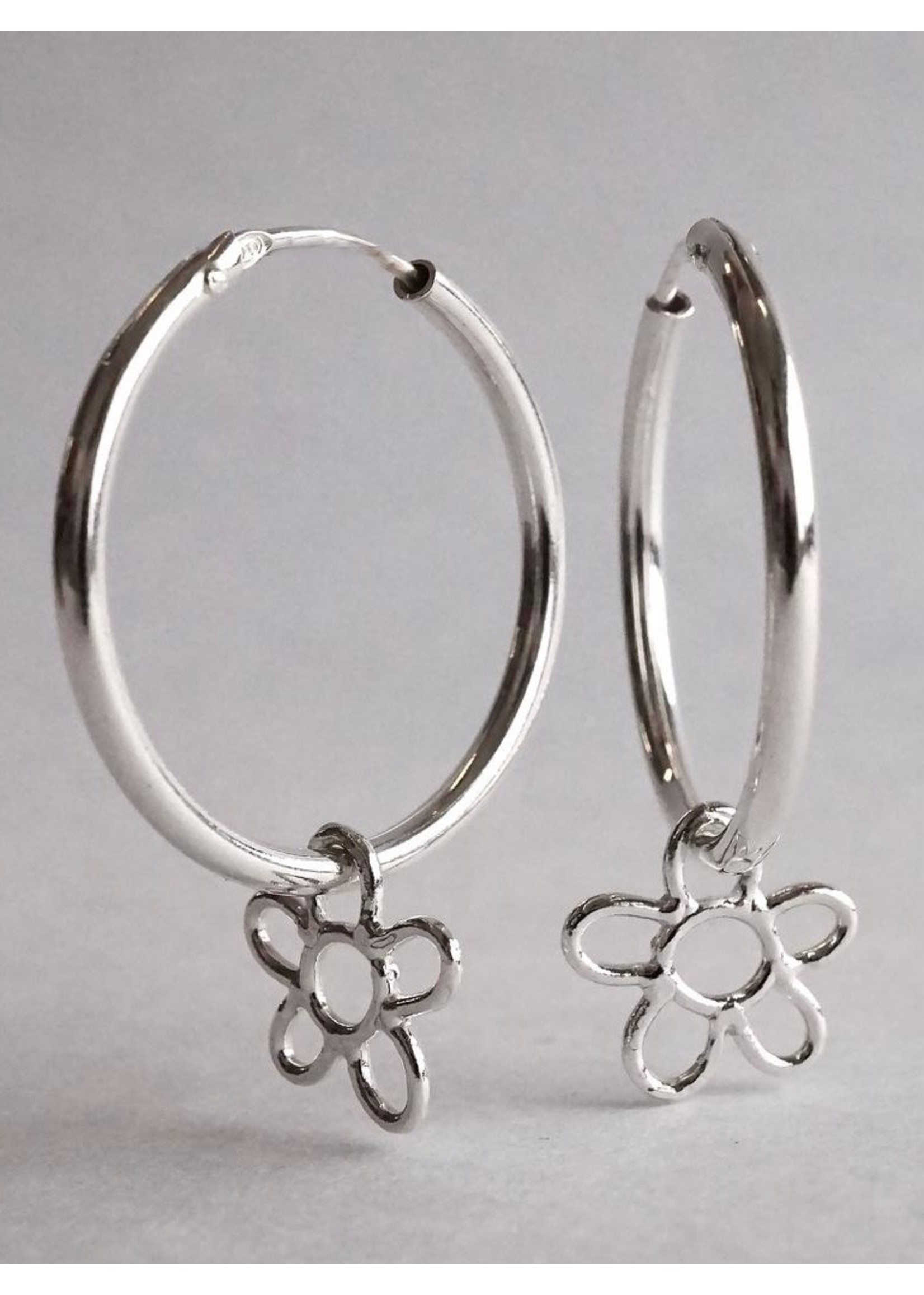 Marmod8 Flower Hoops by Marmo Jewelry