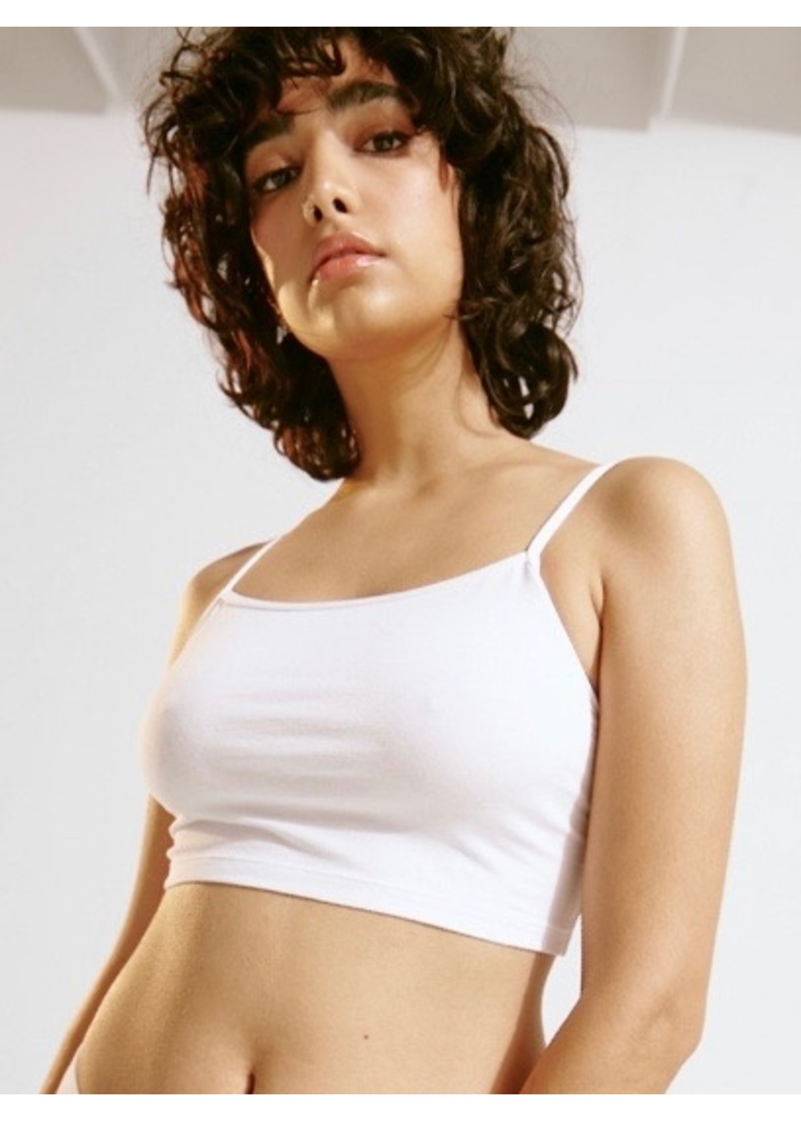 Spaghetti Strap Sports Bra for Women Camisole Crop  