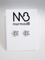 Marmod8 Marmo Jewelry Flower Stud Earrings