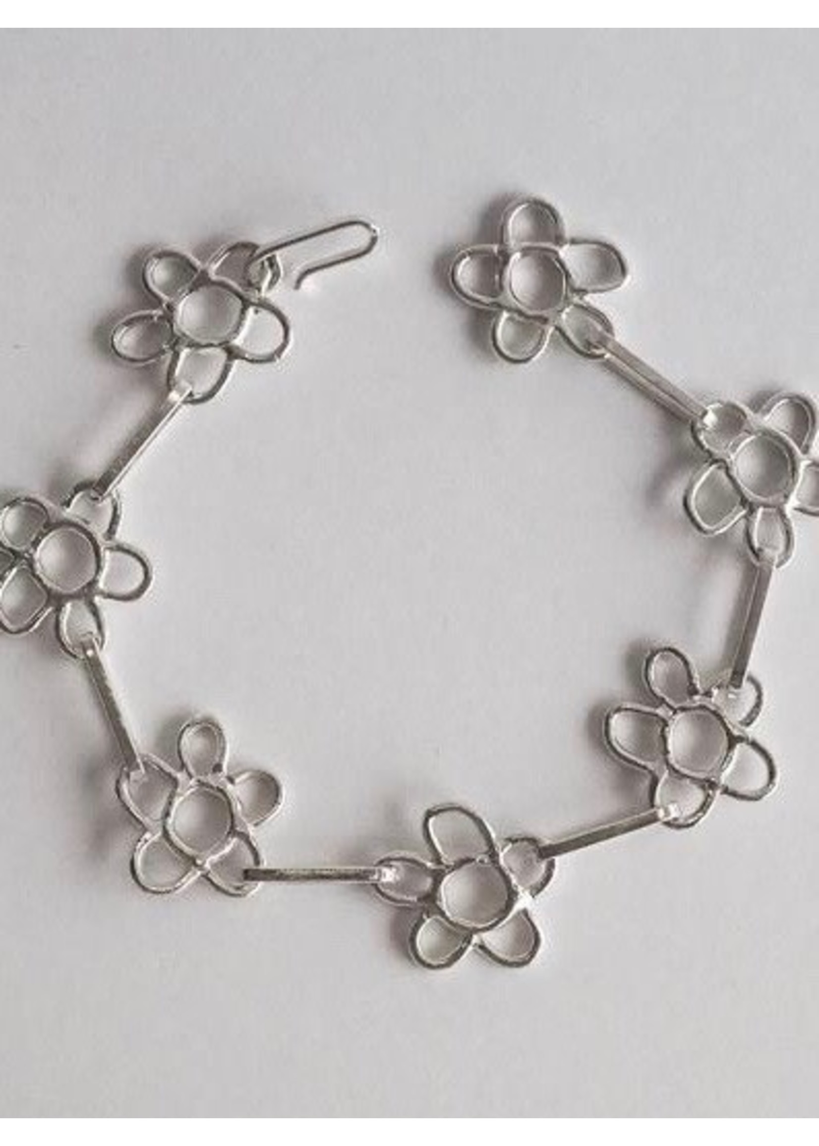 Marmo Silver Flower Bracelet by Marmo Jewelry