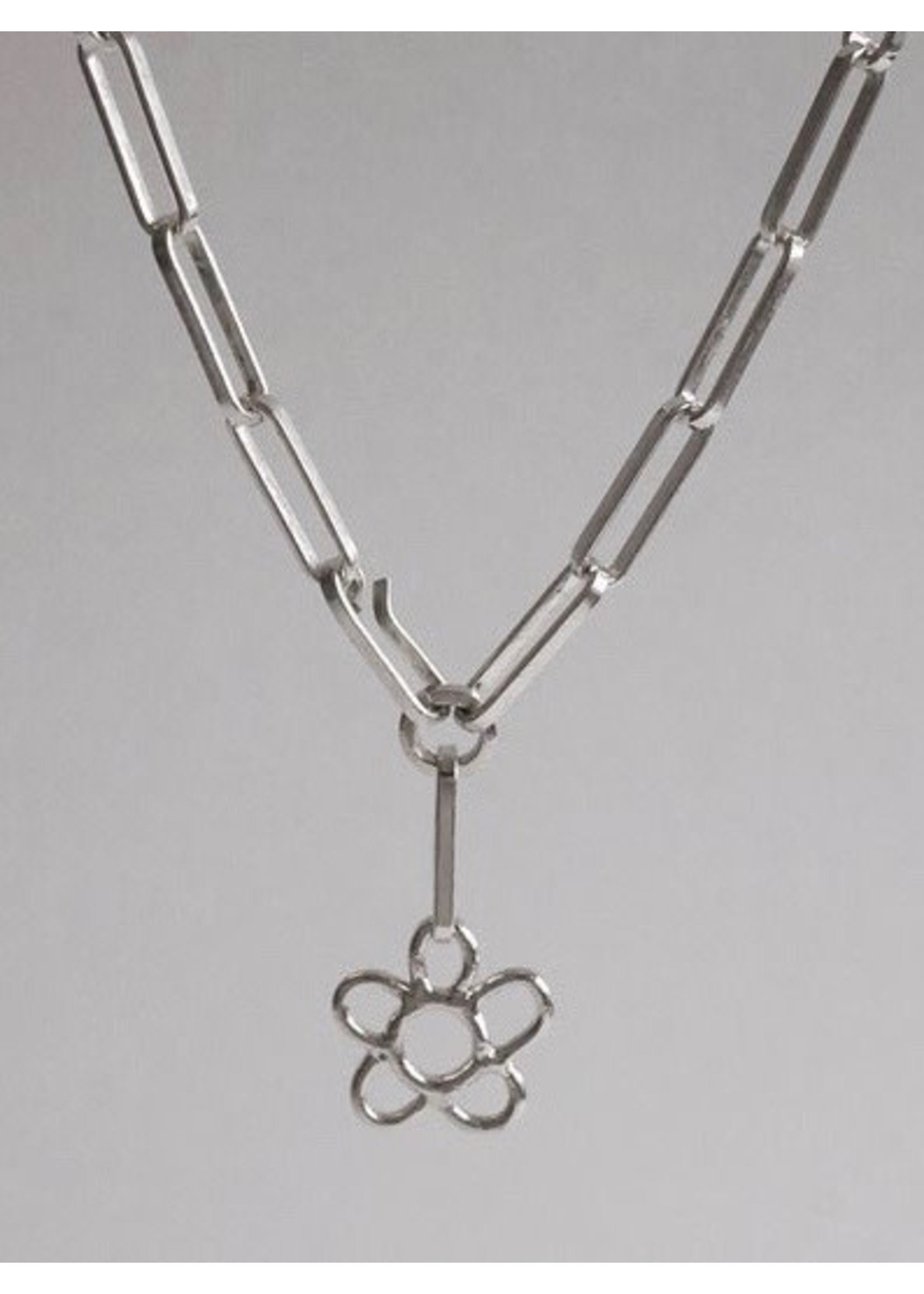 Marmo Collier Argent "Fleurs Chunky" par Marmo Jewelry