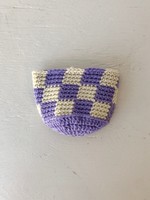 Slow May Petit cache-pot à carreaux en crochet