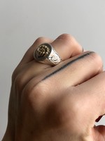 Hunt of Hounds Adonis Flower Signet Ring