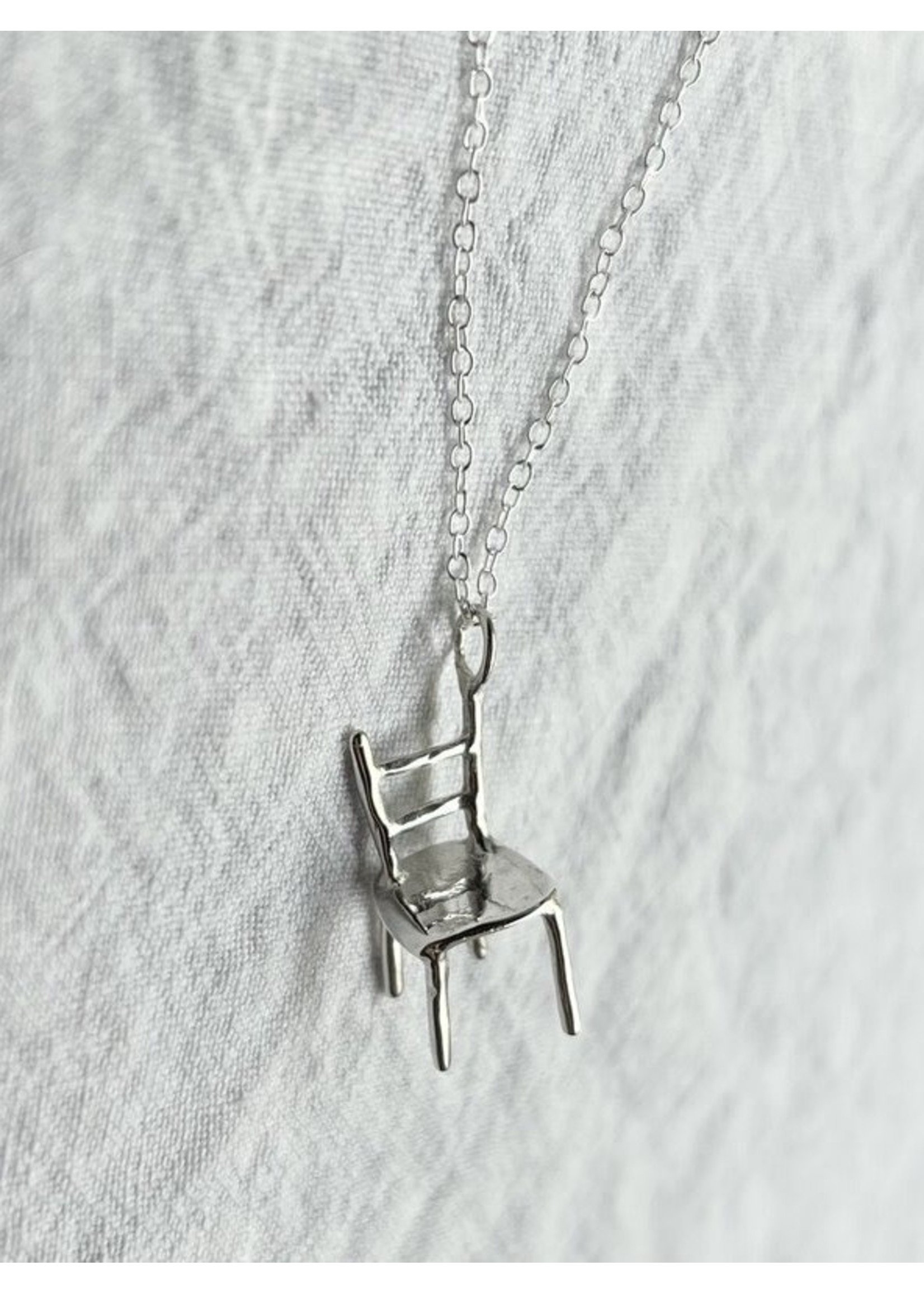 Hannah Bartlett Hannah Bartlett Silver Sterling Dining Chair Necklace