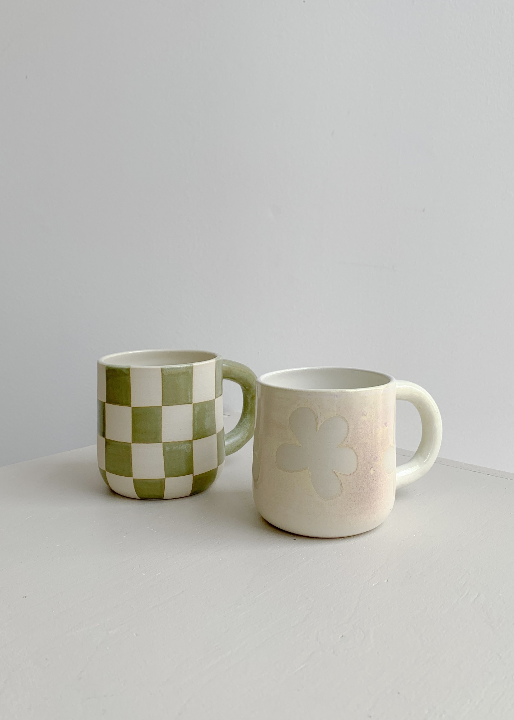 Sa Mesa Ceramics Sa Mesa Ceramics Checkered Mug