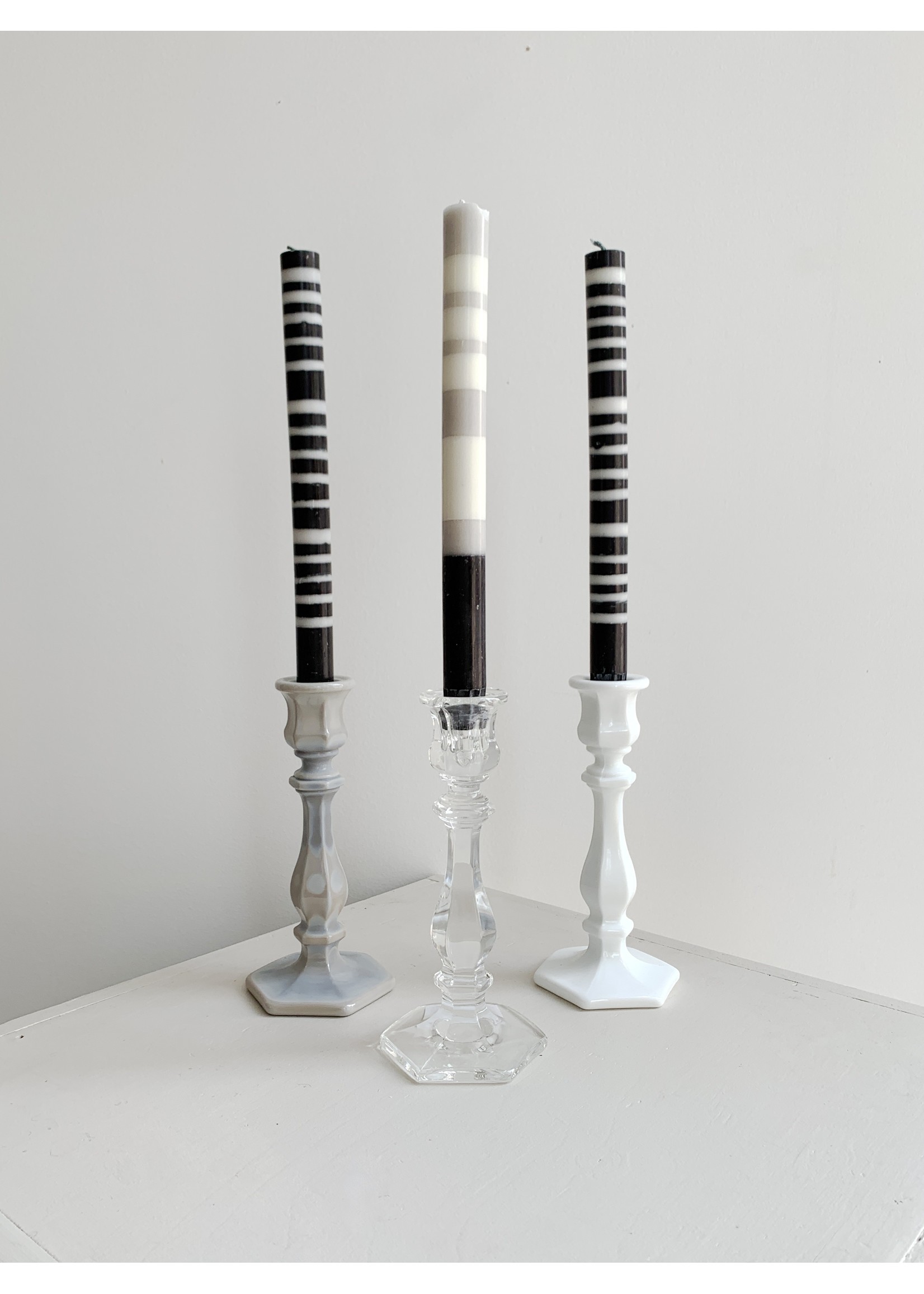 Mosser Glass Glass Candlesticks by Mosser