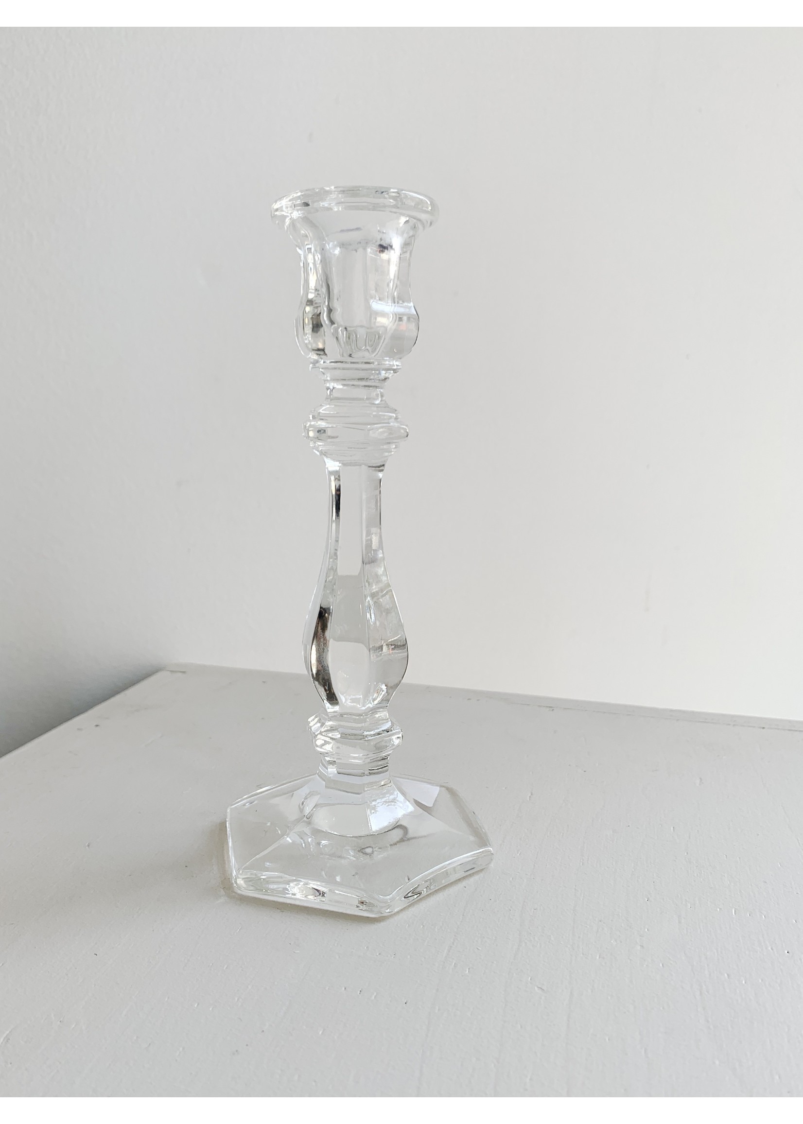 Mosser Glass Glass Candlesticks by Mosser