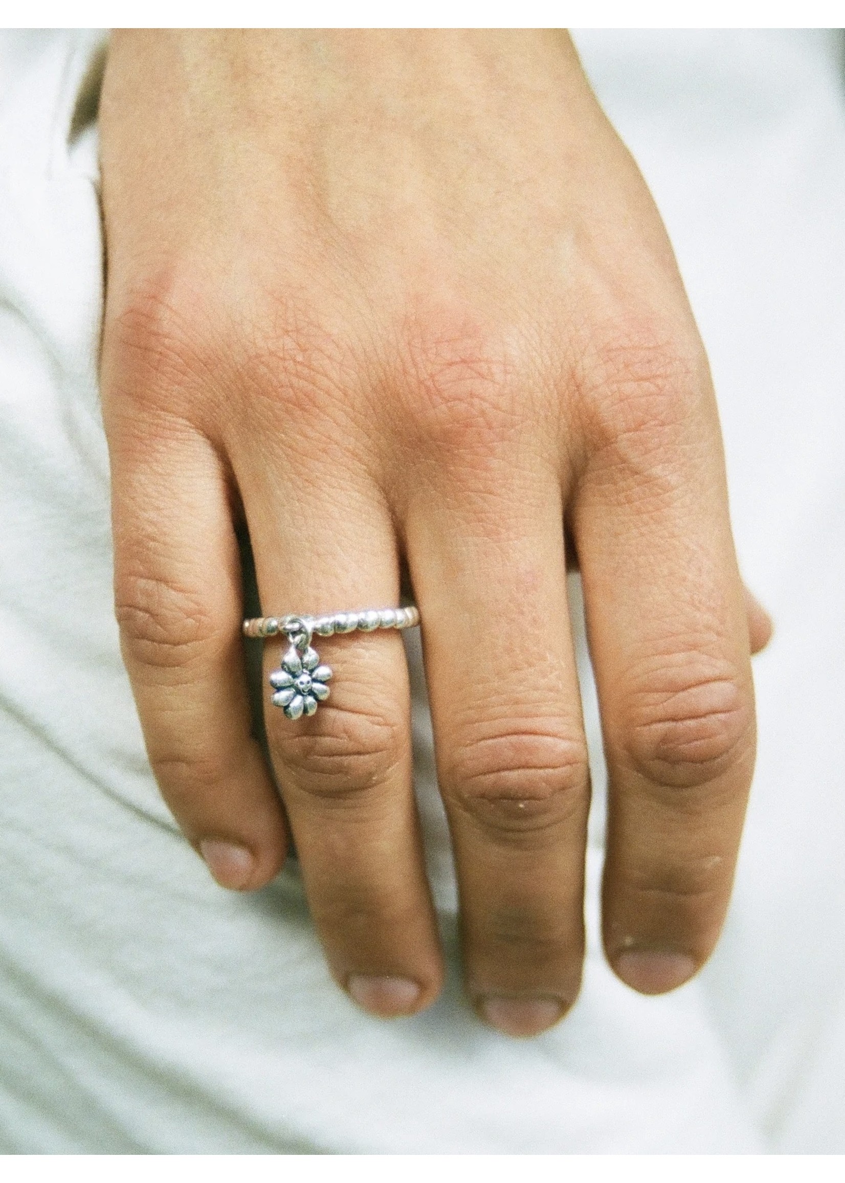 Bilak Jewellery "Tiny Flower Charm" ring by Bilak