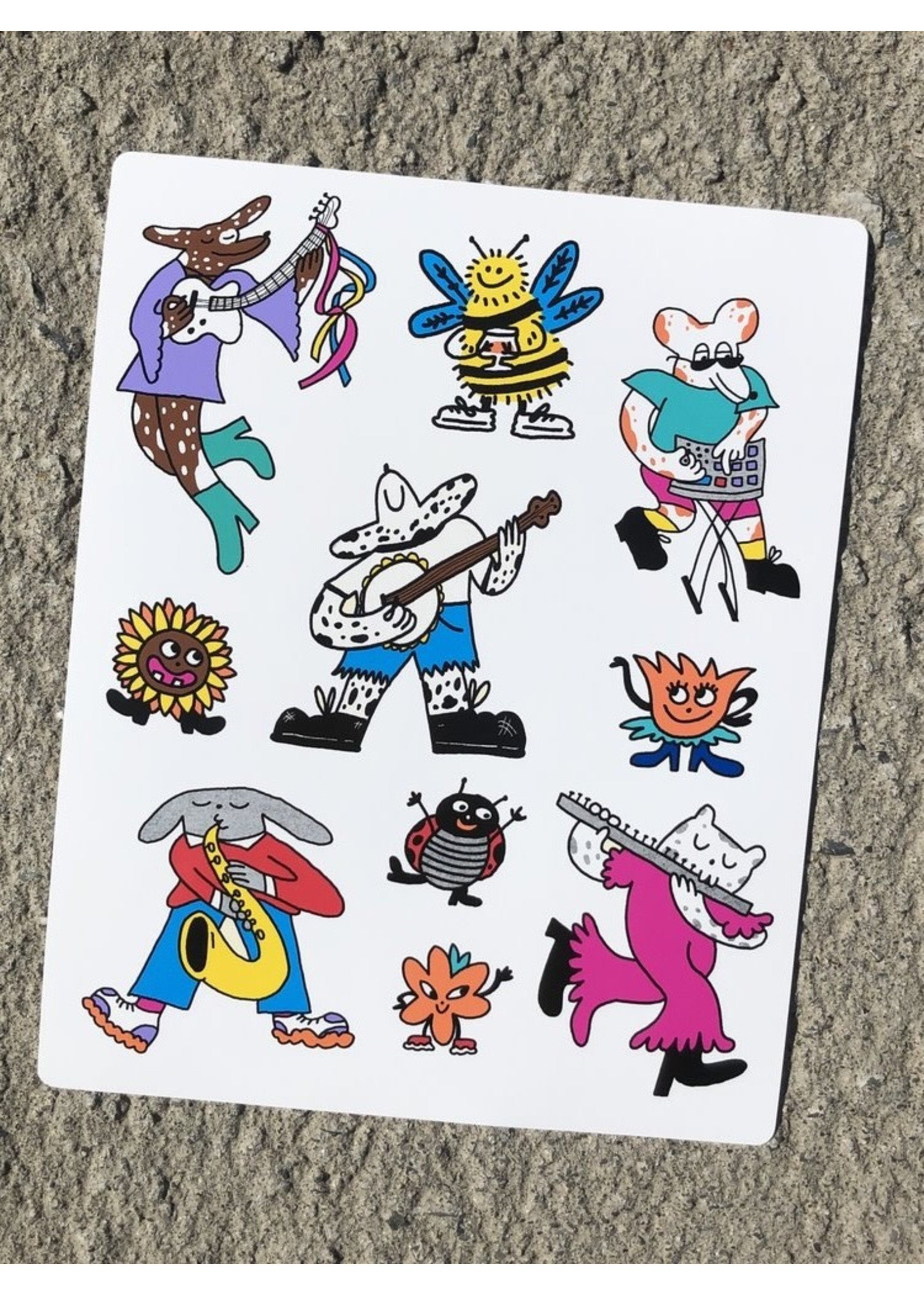 Amery Press Tiny Rocker Sticker Sheet by Amery Press