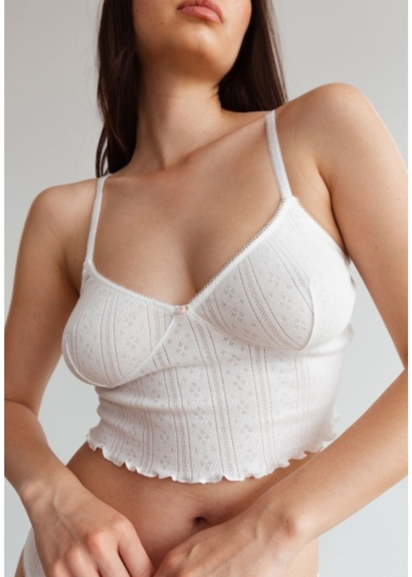 Blush Lingerie Camisoles courtes en coton "Dream" par Blush Lingerie