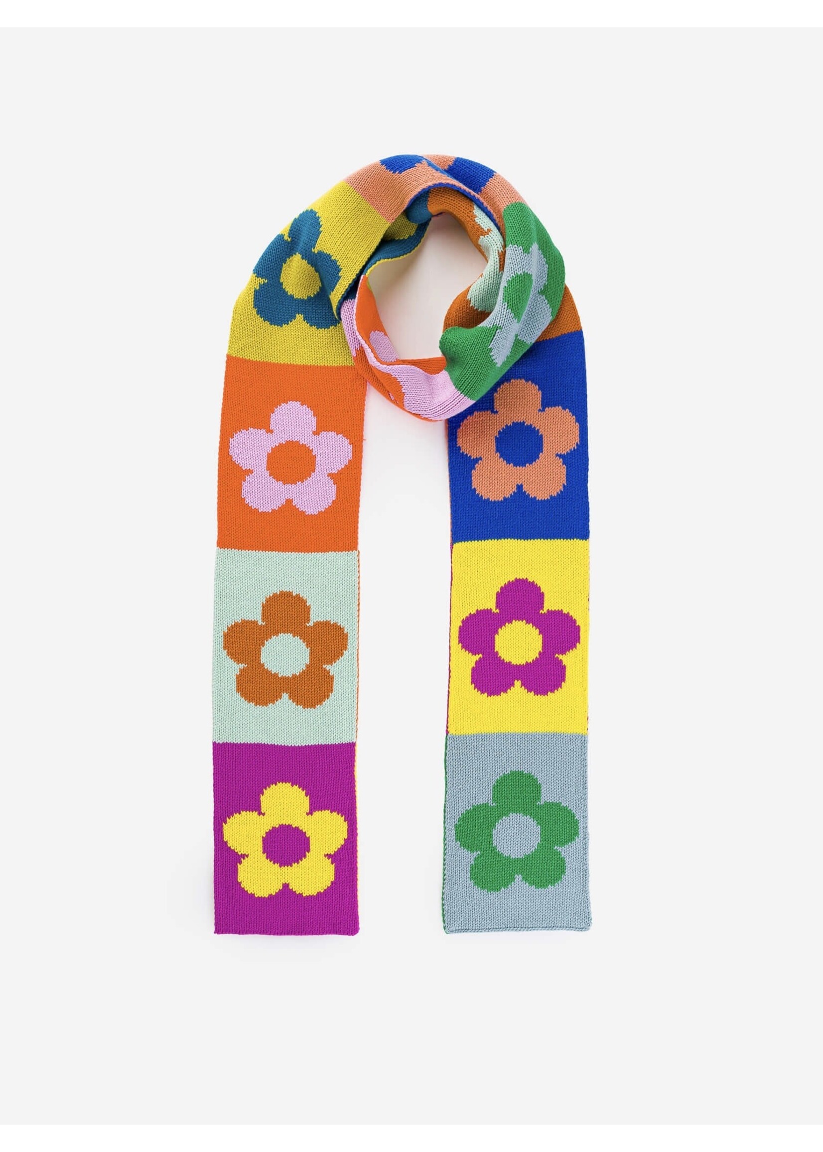 Verloop Foulard en tricot "Skinny Flower Block" par VERLOOP