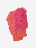 Verloop Knit mittens "Faux Fur Colorblock" by VERLOOP