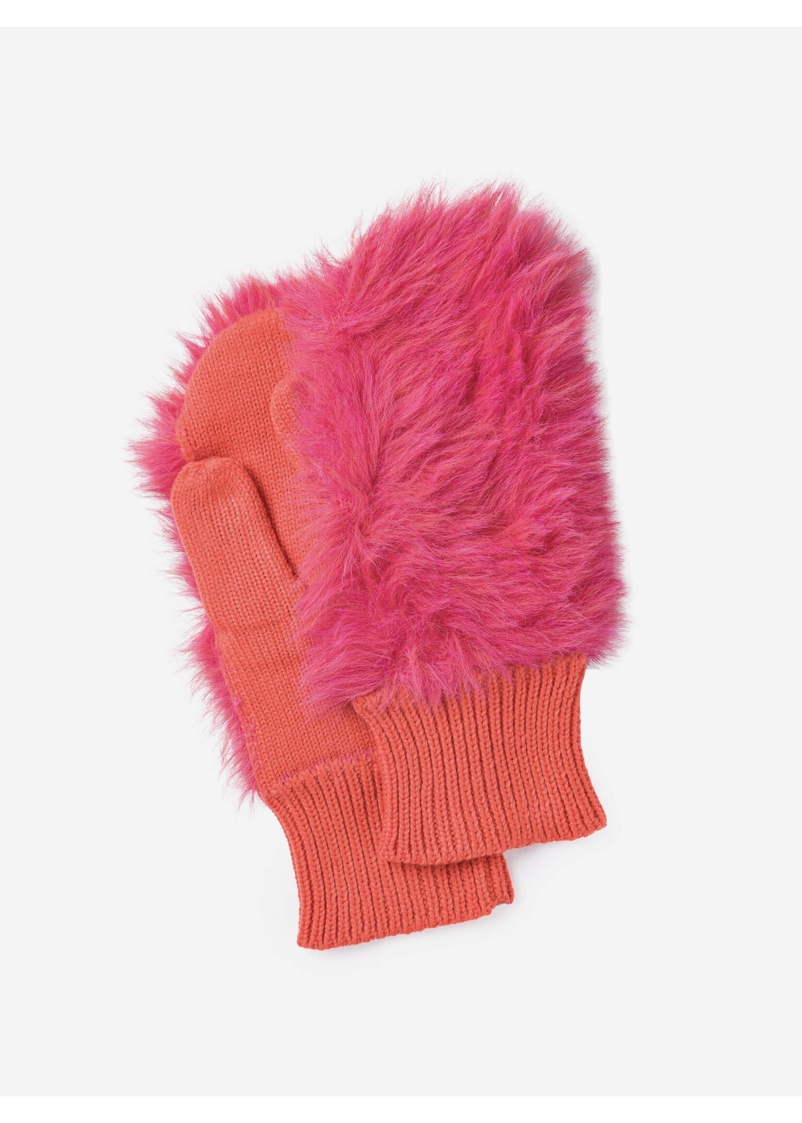 Verloop Mitaines en tricot "Faux Fur Colorblock" par VERLOOP