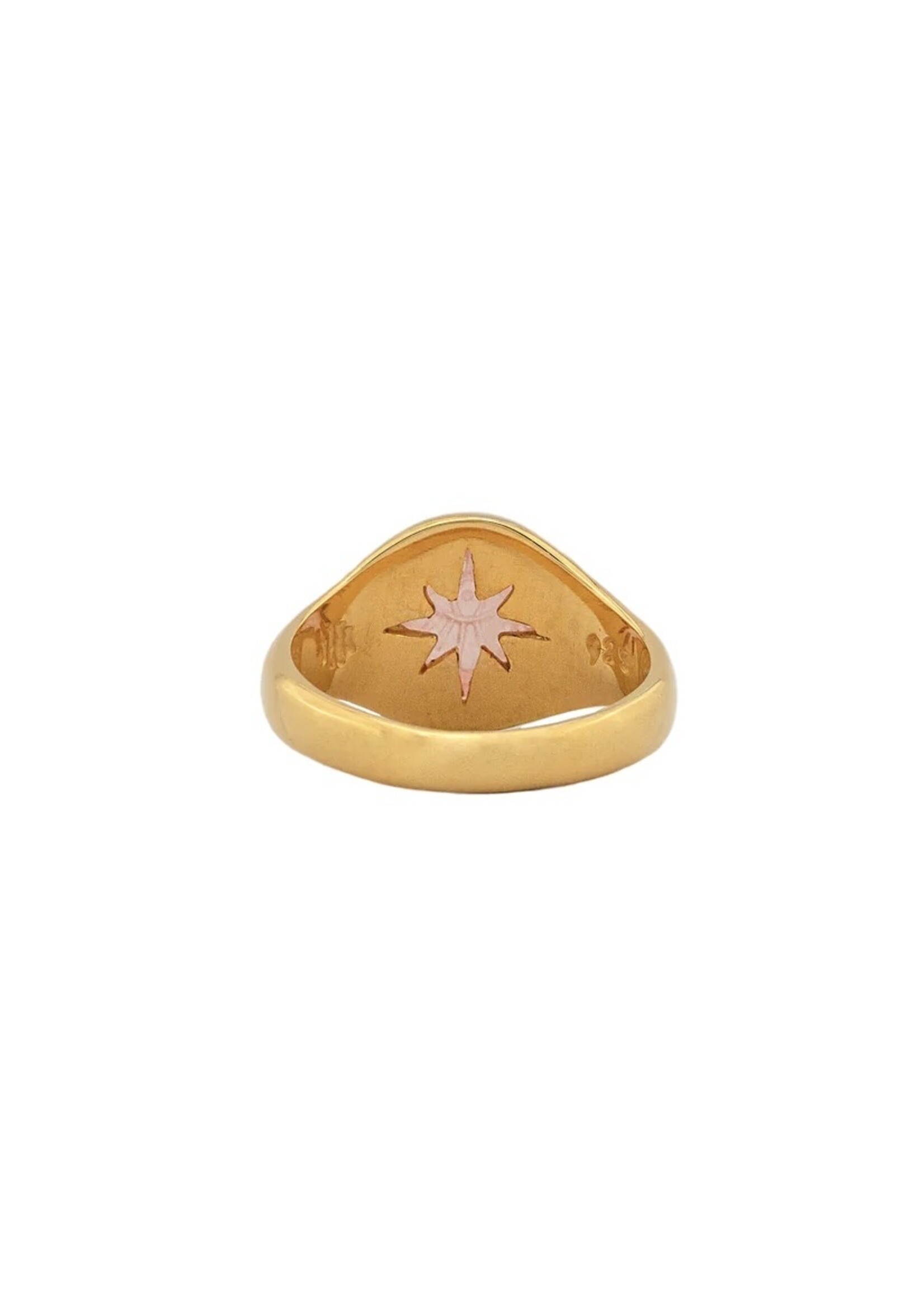 Hunt of Hounds "Delphine" ring in vermeil by Hunt of Hounds