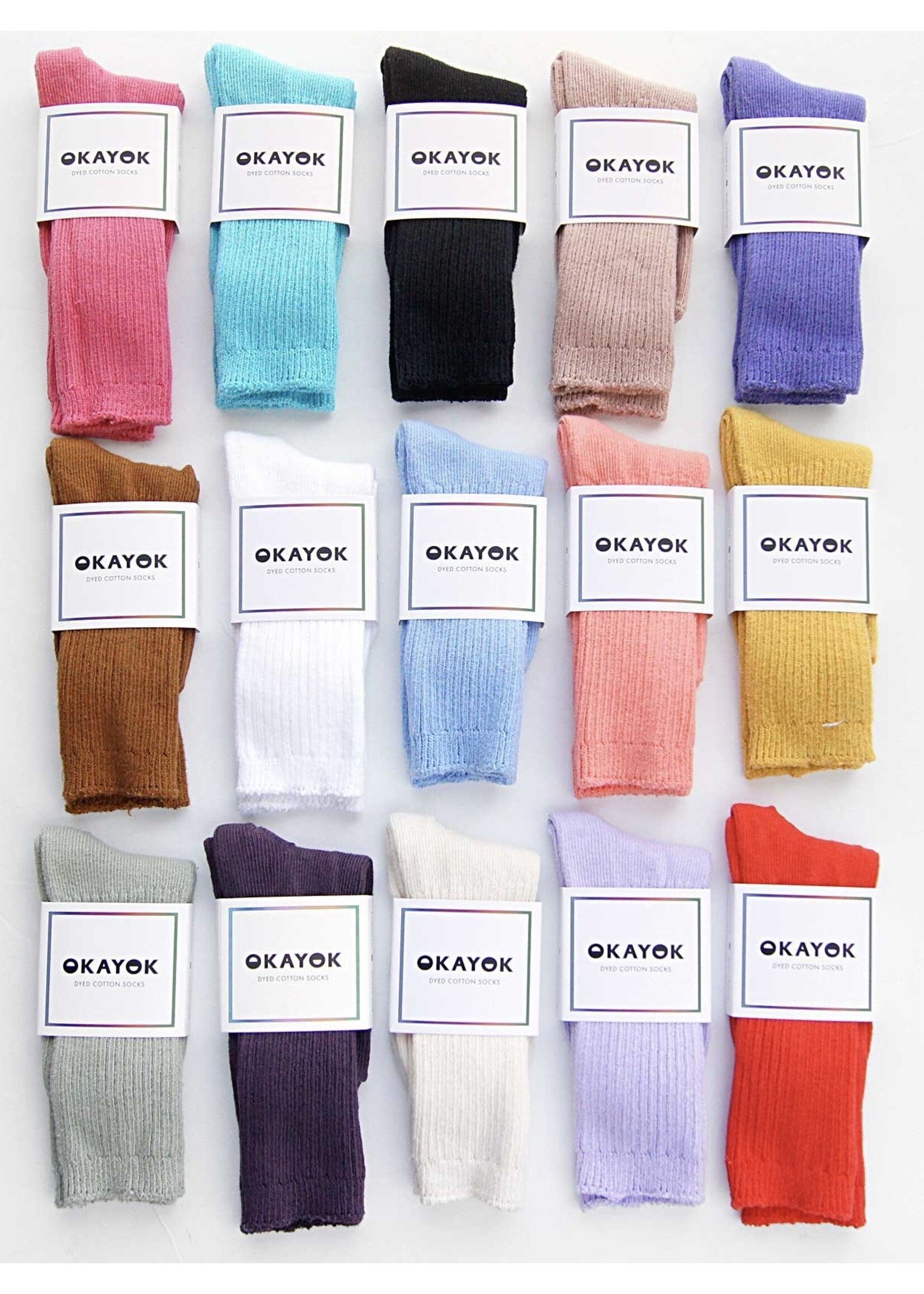 OKAYOK Dyed cotton socks by OKAYOK