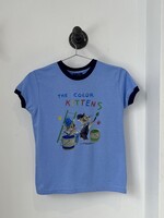 Annex Vintage T-shirt bleu écourté vintage "The Color Kittens"