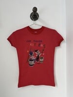 Annex Vintage T-shirt rouge écourté vintage "The Color Kittens"