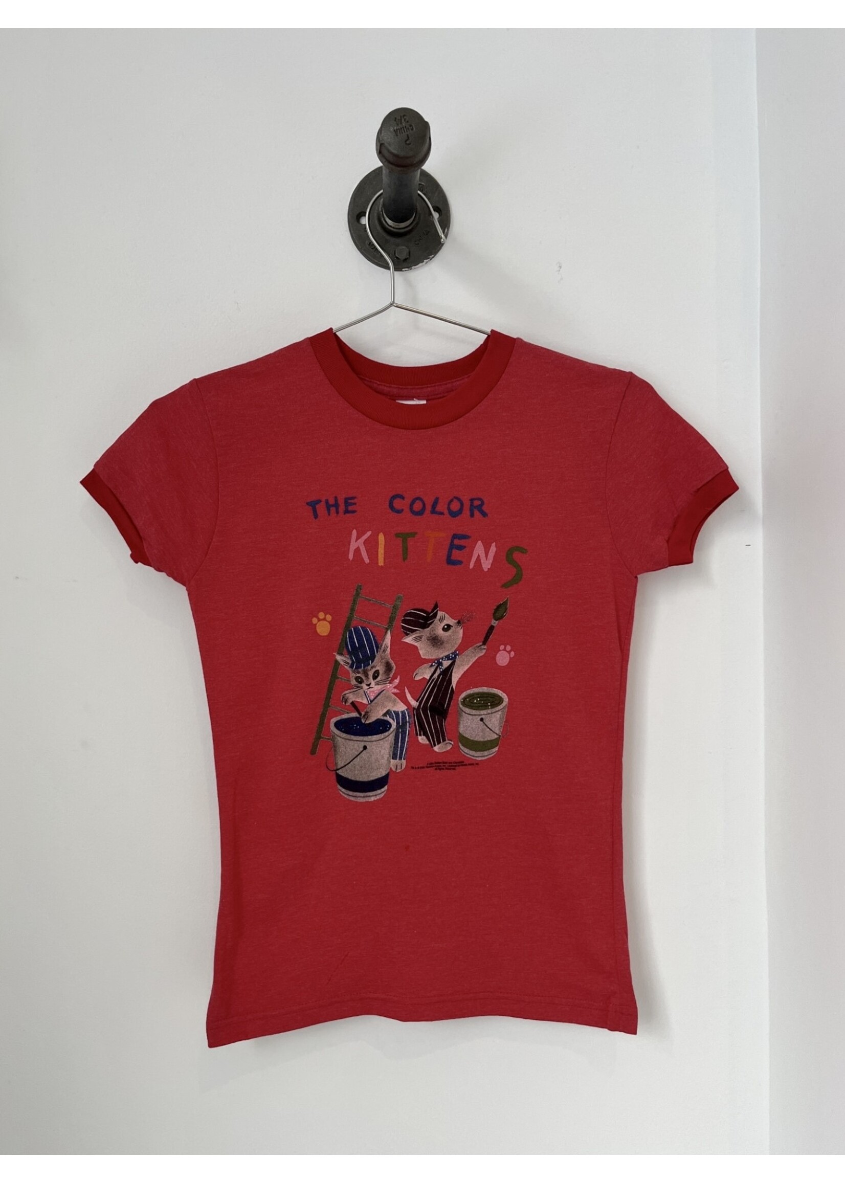 Annex Vintage "The Color Kittens" deadstock red baby tee