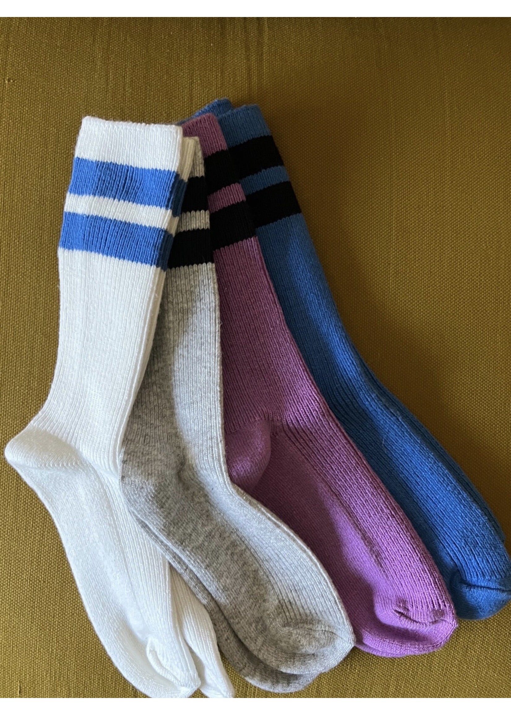 Le Bon Shoppe Grandpa Varsity Stripe socks by Le Bon Shoppe