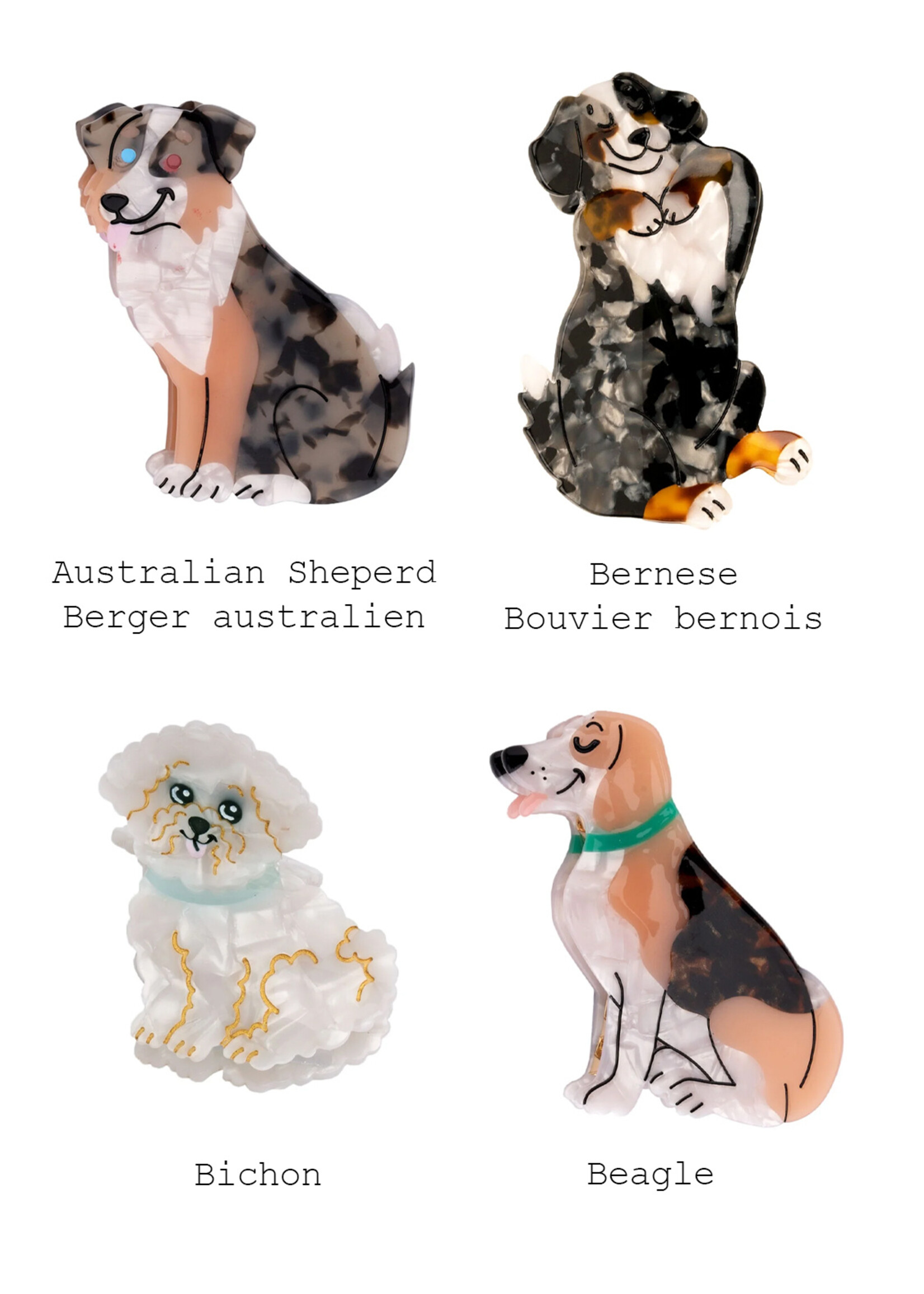 Coucou Suzette® Dog hair clips by Coucou Suzette®