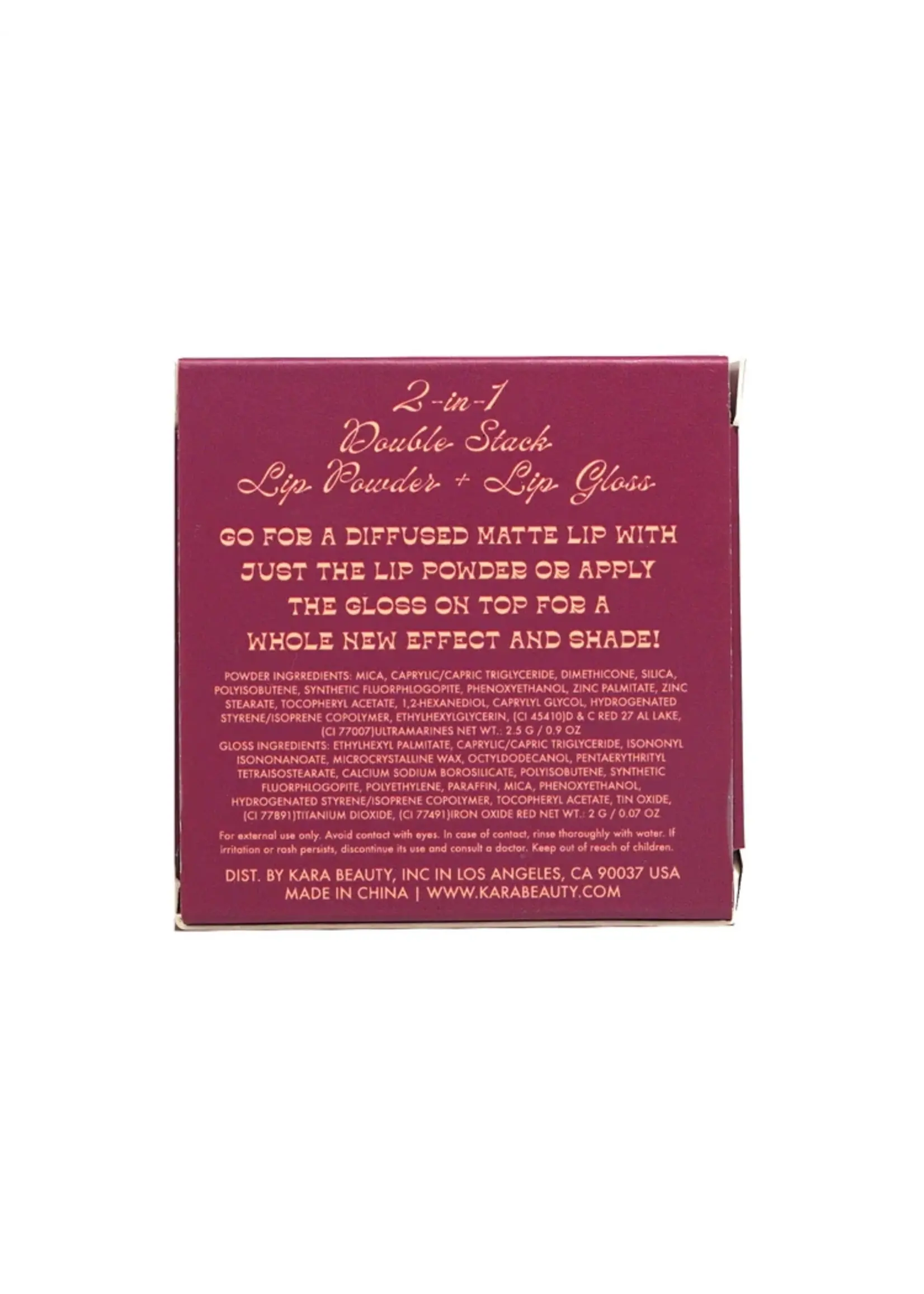Kara Beauty Powder & gloss for lips "Caboodle Kisses" by Kara Beauty