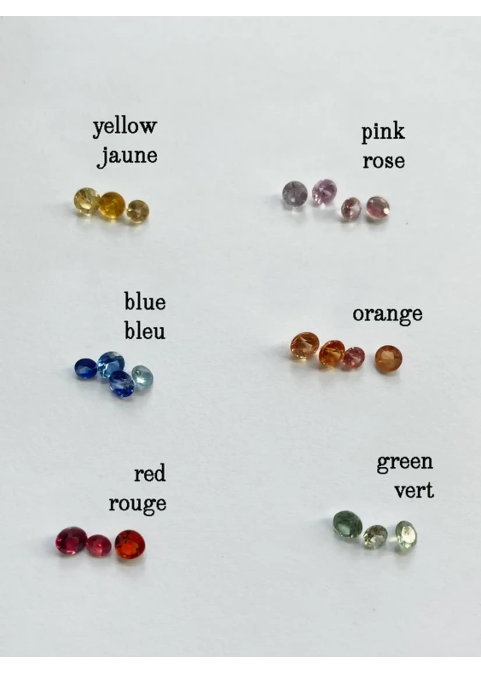 Marmo Boucles d'oreilles "Lumière" avec saphirs par Marmo