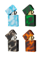 Tsubota Pearl "Marbled Hard Edge" refillable lighters by Tsubota Pearl