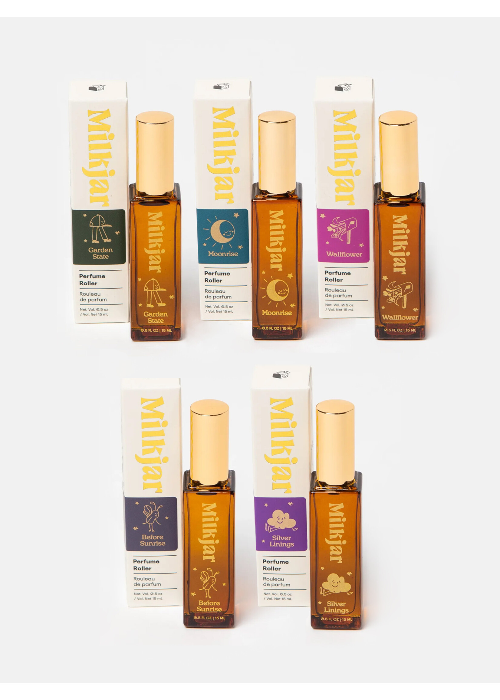 Milk Jar 5ml Perfume rollers by Milkjar