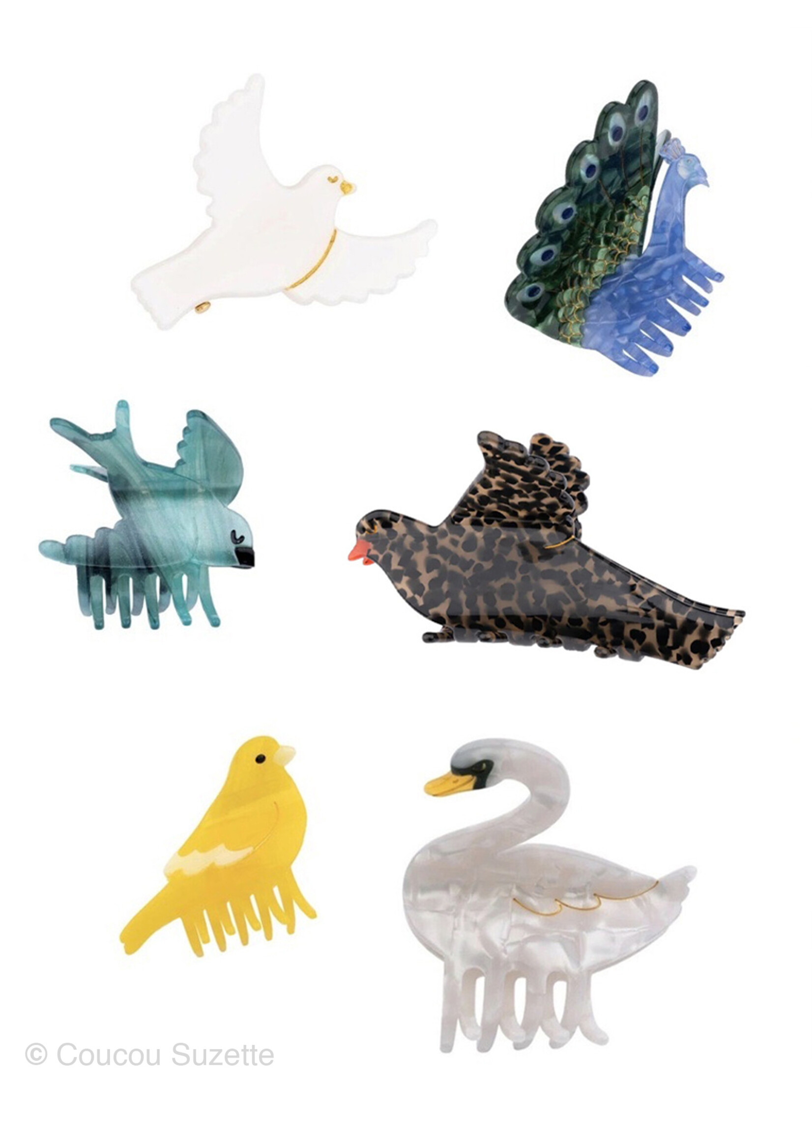 Coucou Suzette® Pinces à cheveux "Collection des oiseaux" par Coucou Suzette®