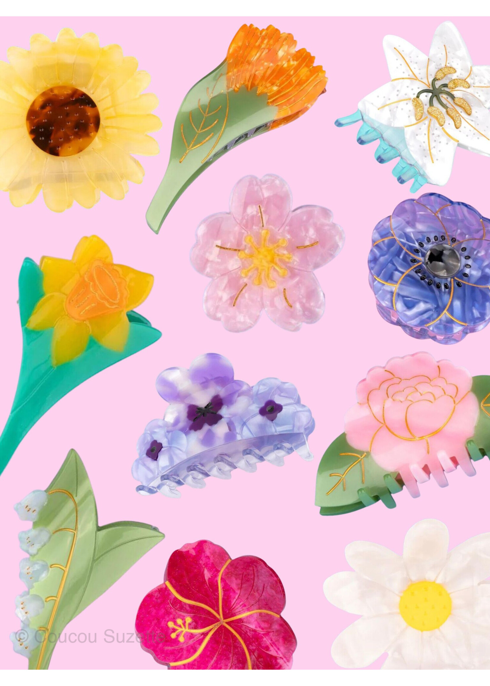 Coucou Suzette® Pinces à cheveux "Collection de fleurs" par Coucou Suzette®