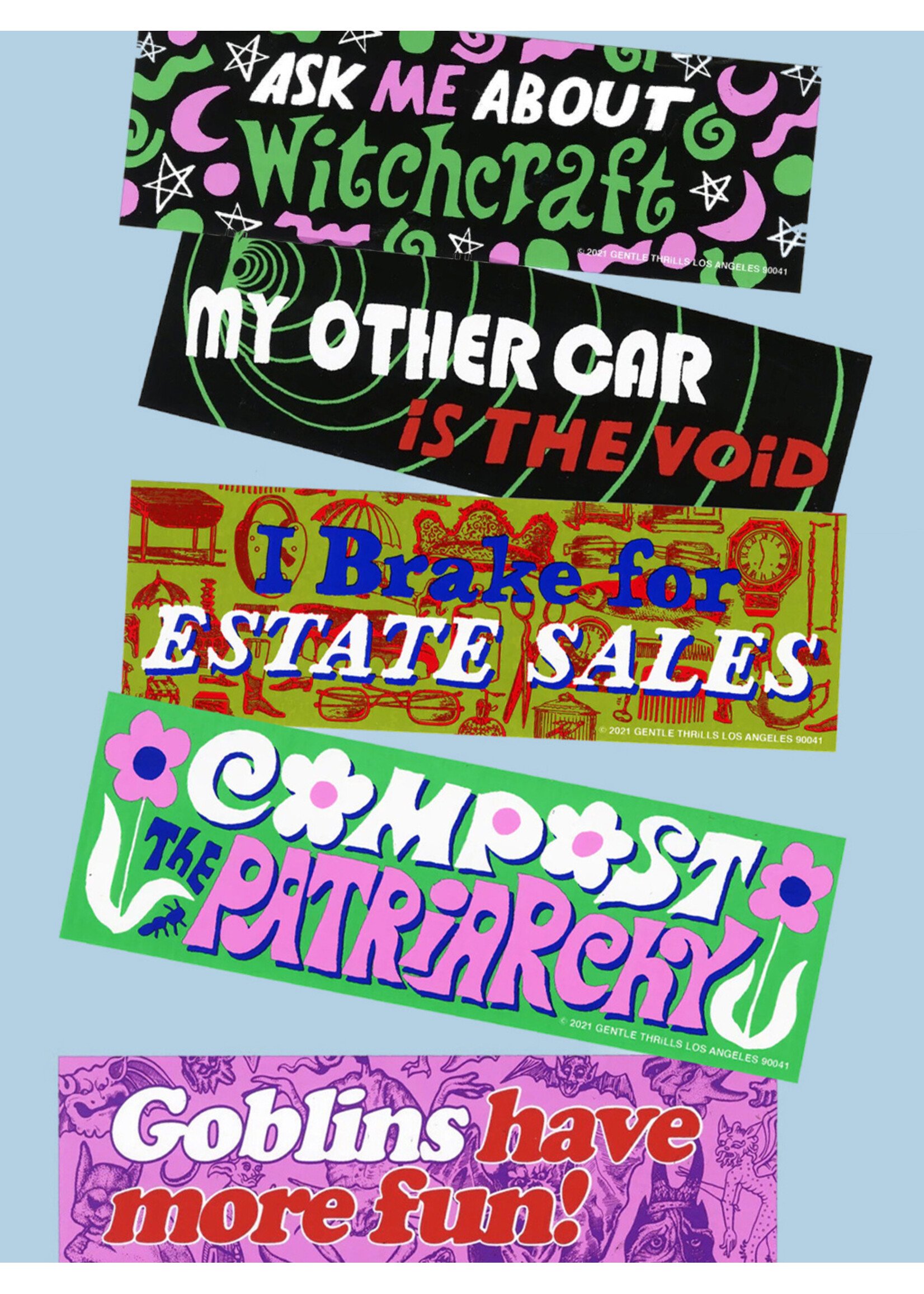 Gentle Thrills Bumper stickers by Gentle Thrills