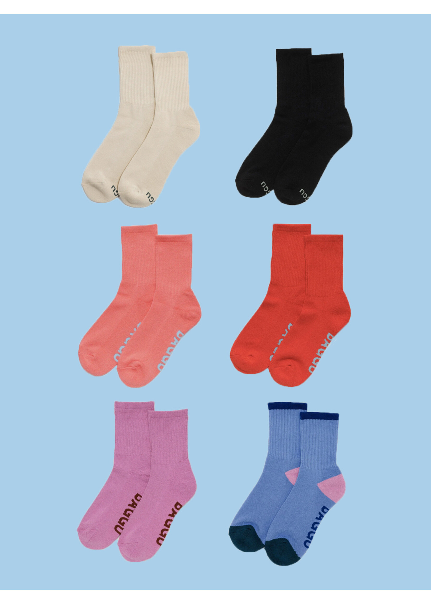 Baggu Chaussettes montantes côtelées par Baggu