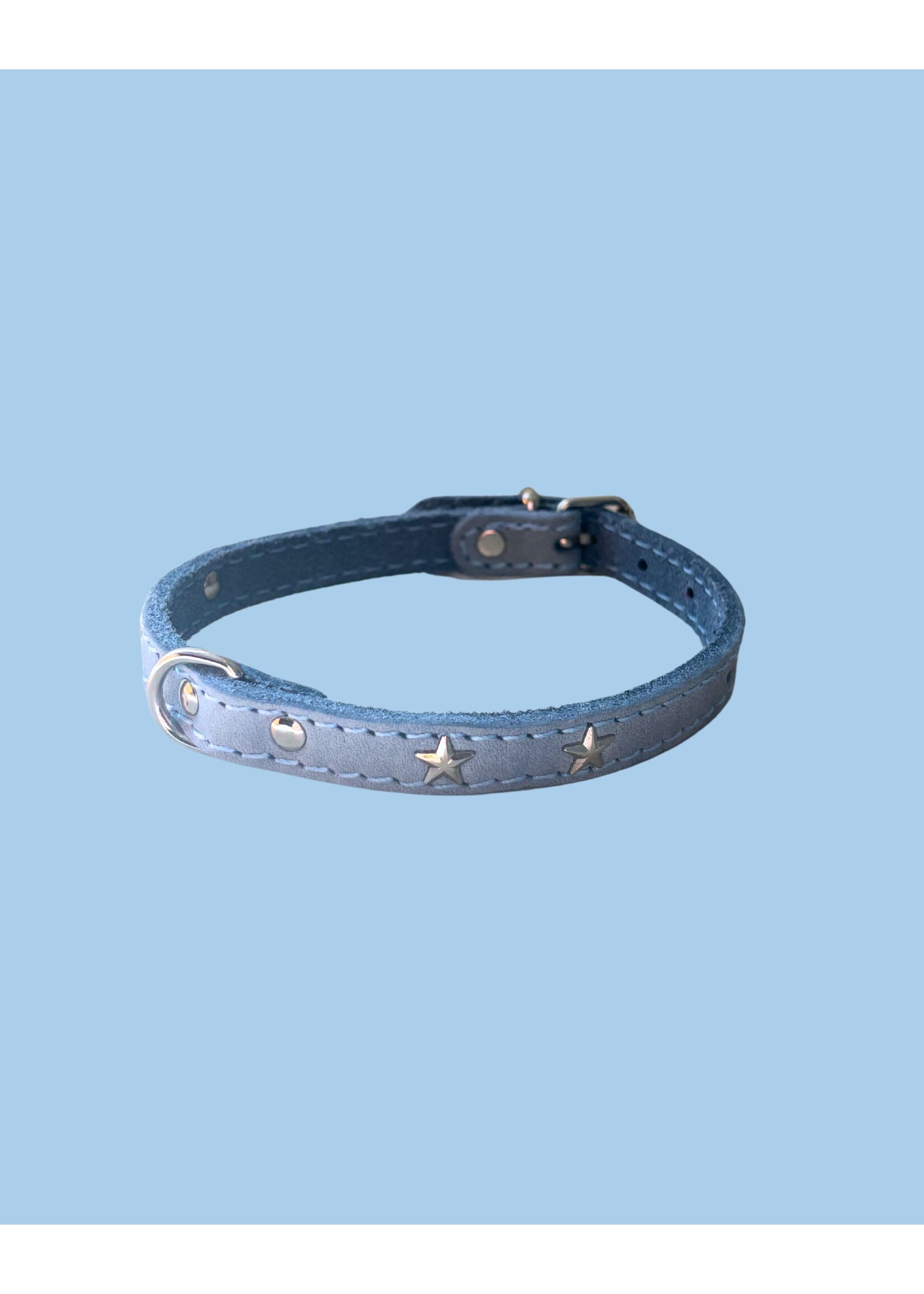 Ballatore Roma Leather dog collars with stars by Ballatore