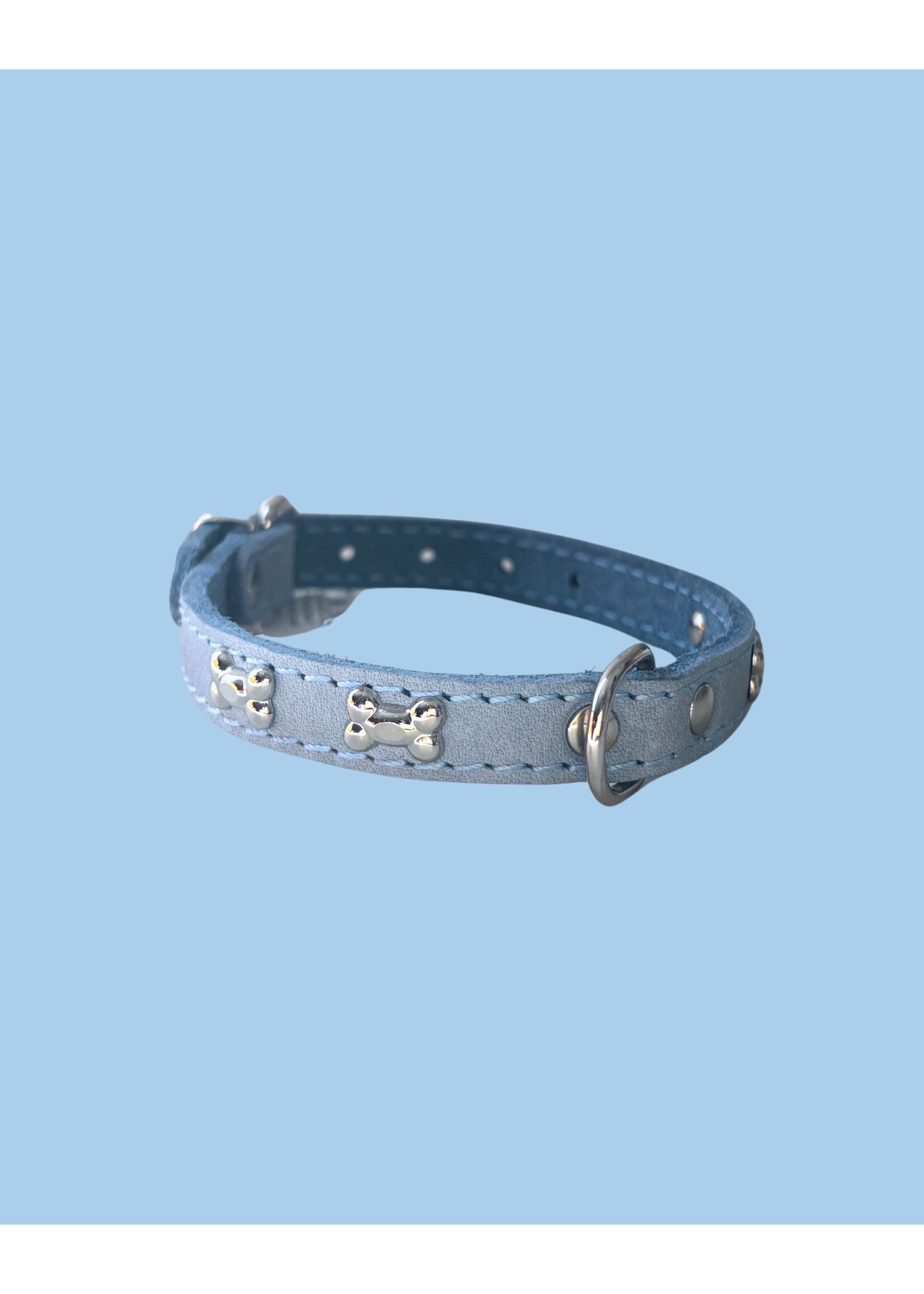 Ballatore Roma Leather dog collars with bones by Ballatore