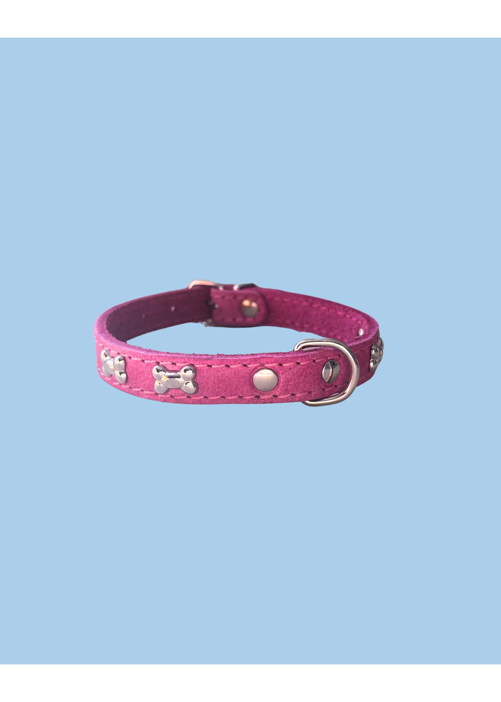 Ballatore Roma Leather dog collars with bones by Ballatore