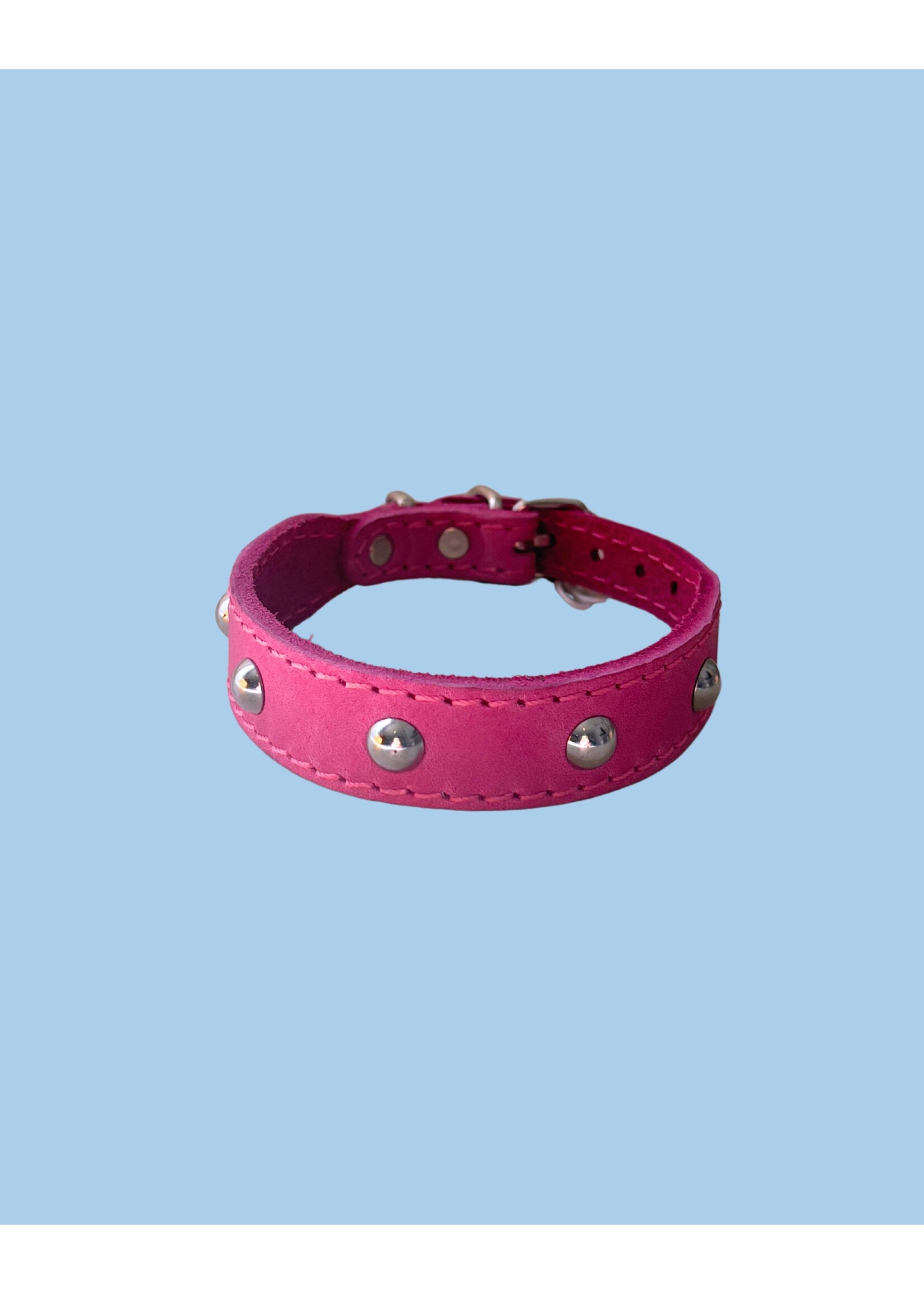 Ballatore Roma Leather dog collars with studs by Ballatore